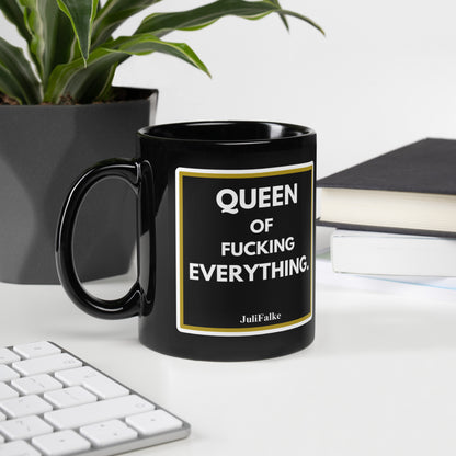 Kaffeebecher "Queen." Black Edition