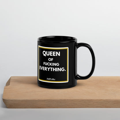 Kaffeebecher "Queen." Black Edition