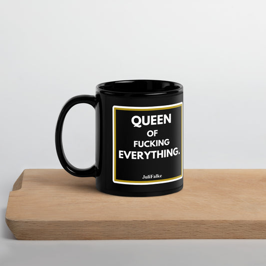 Kaffeebecher "Queen." Black Edition