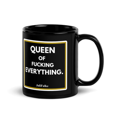 Kaffeebecher "Queen." Black Edition