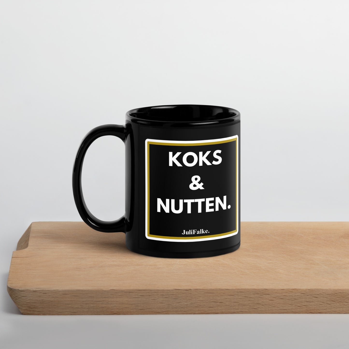 Kaffeebecher "Koks & Nutten." Black Edition