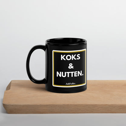 Kaffeebecher "Koks & Nutten." Black Edition