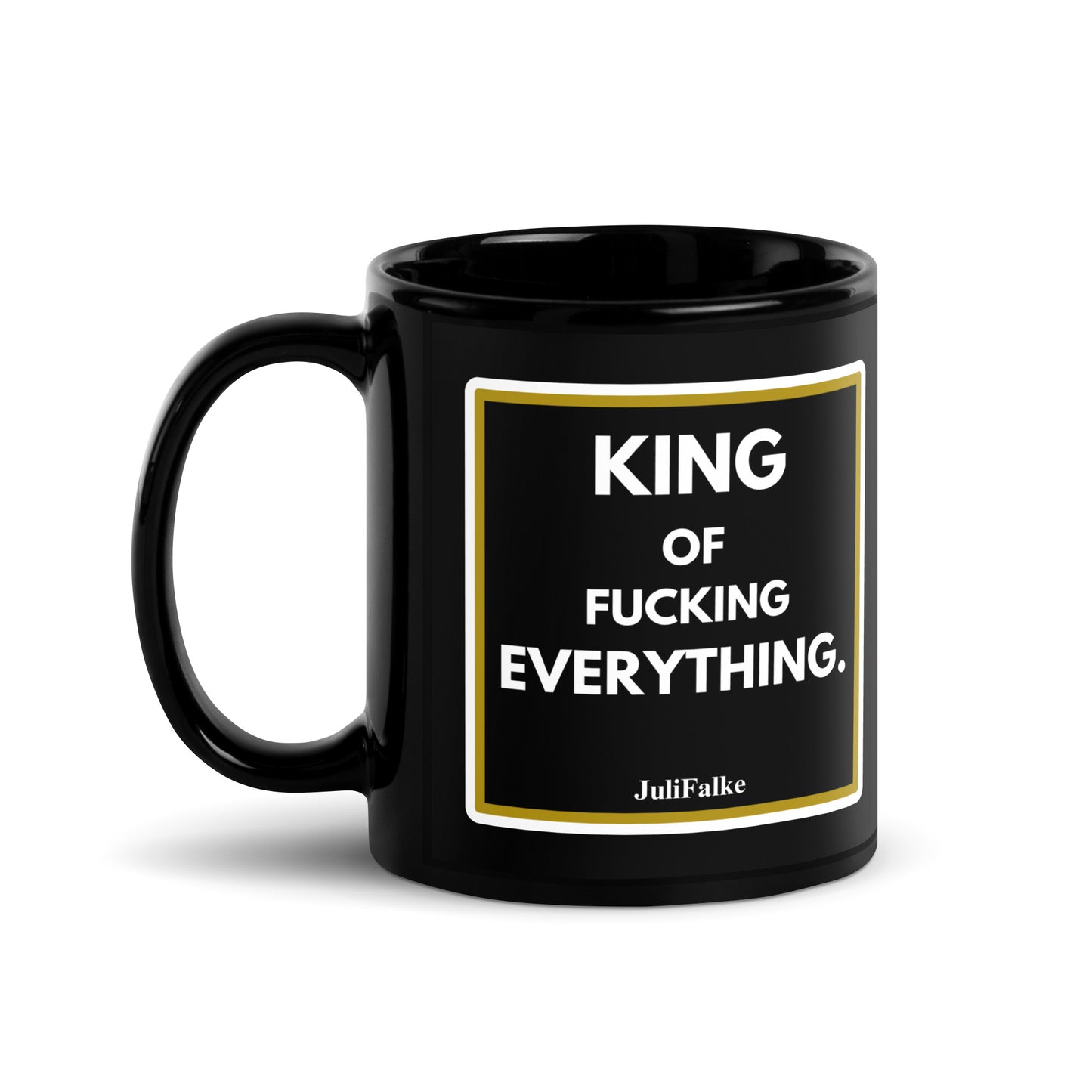 Kaffeebecher "King." Black Edition