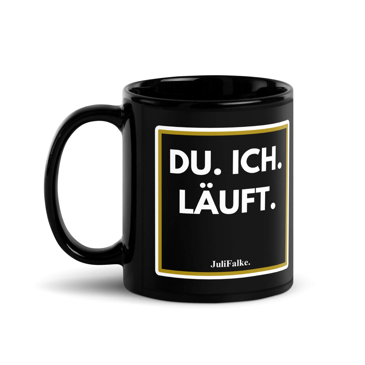 Kaffeebecher "Läuft!" Black Edition