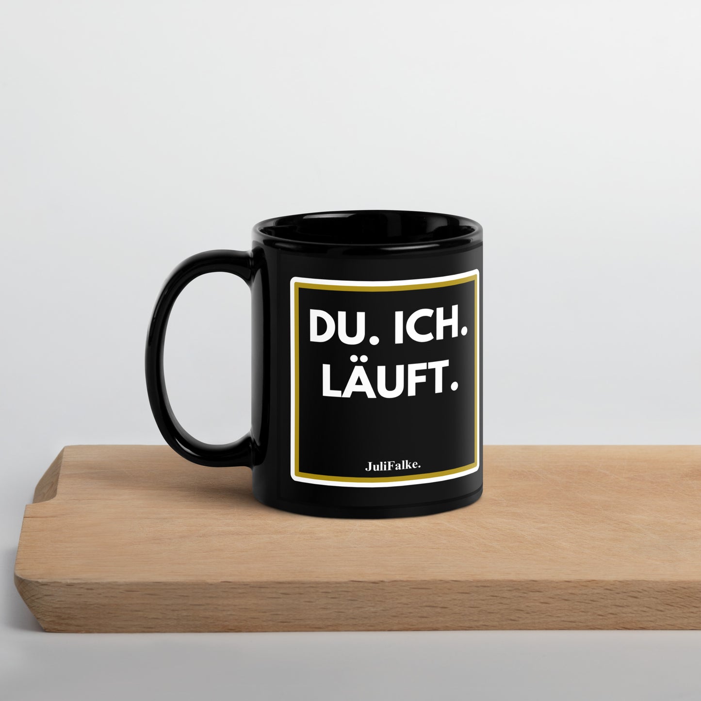 Kaffeebecher "Läuft!" Black Edition