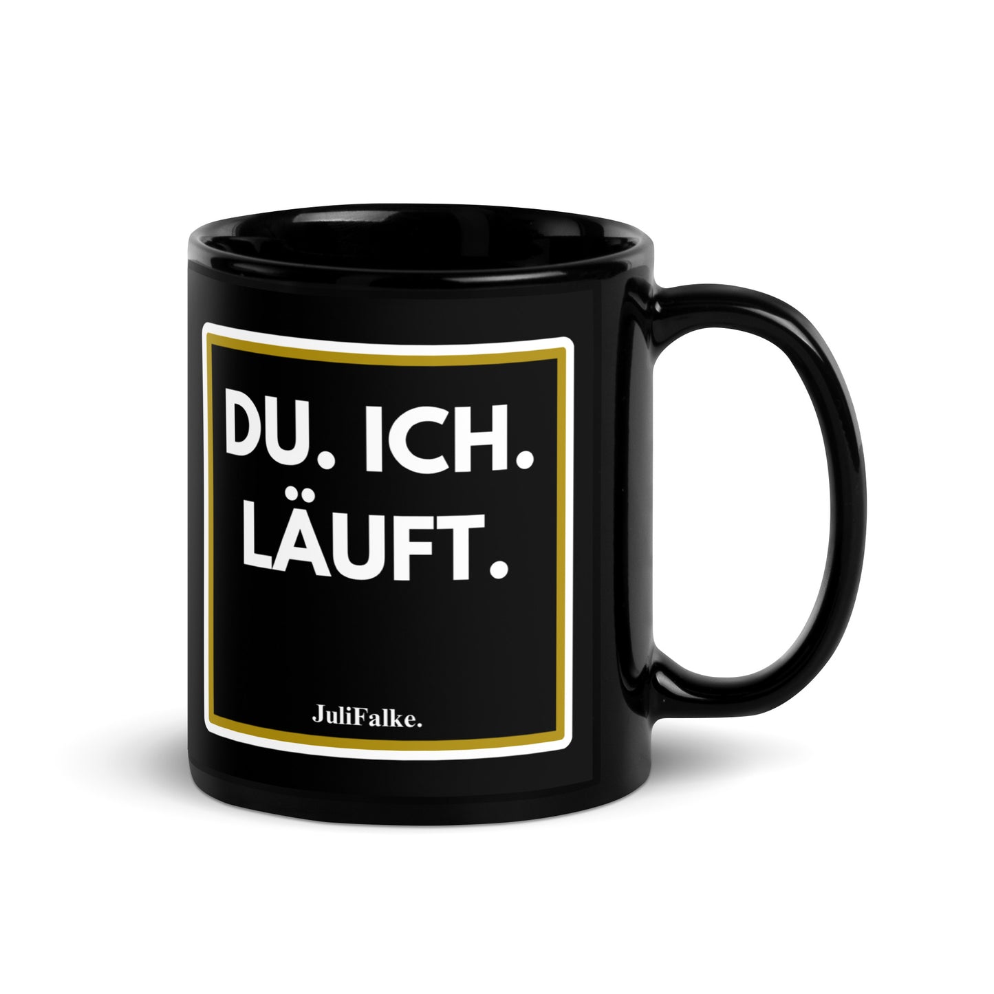 Kaffeebecher "Läuft!" Black Edition