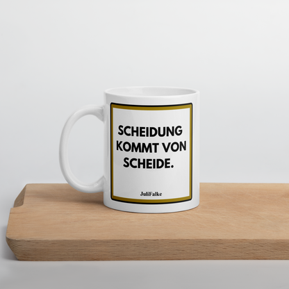 Kaffeebecher „Scheidung.“