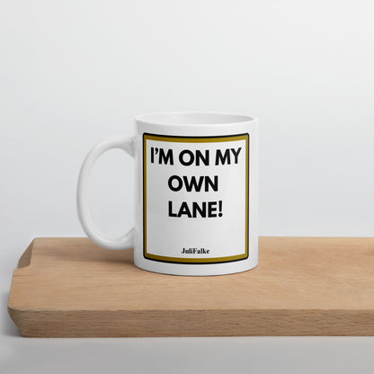 Kaffeebecher „Own Lane.“