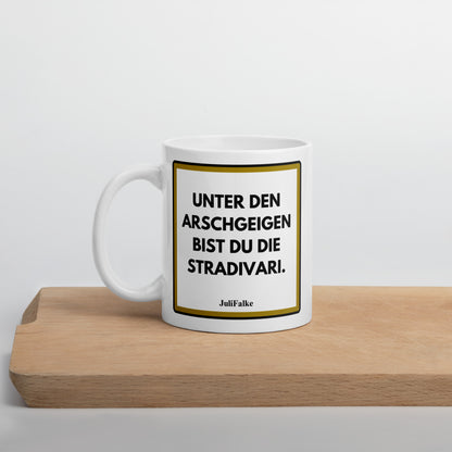 Kaffeebecher „Arschgeige.“