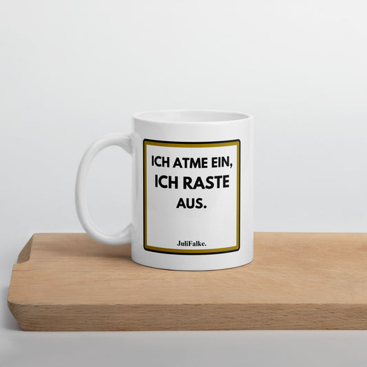 Kaffeebecher "Einatmen."