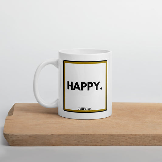 Kaffeebecher "Happy."