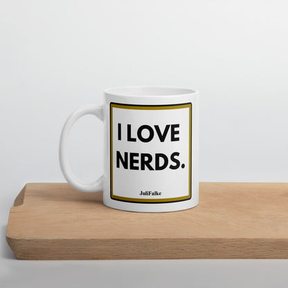 Kaffeebecher "I Love Nerds."