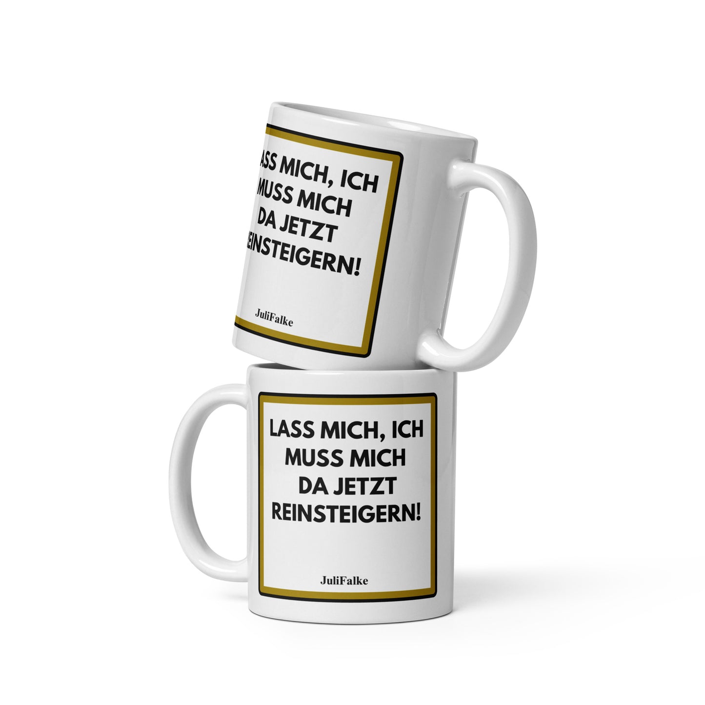 Kaffeebecher „Reinsteigern.“