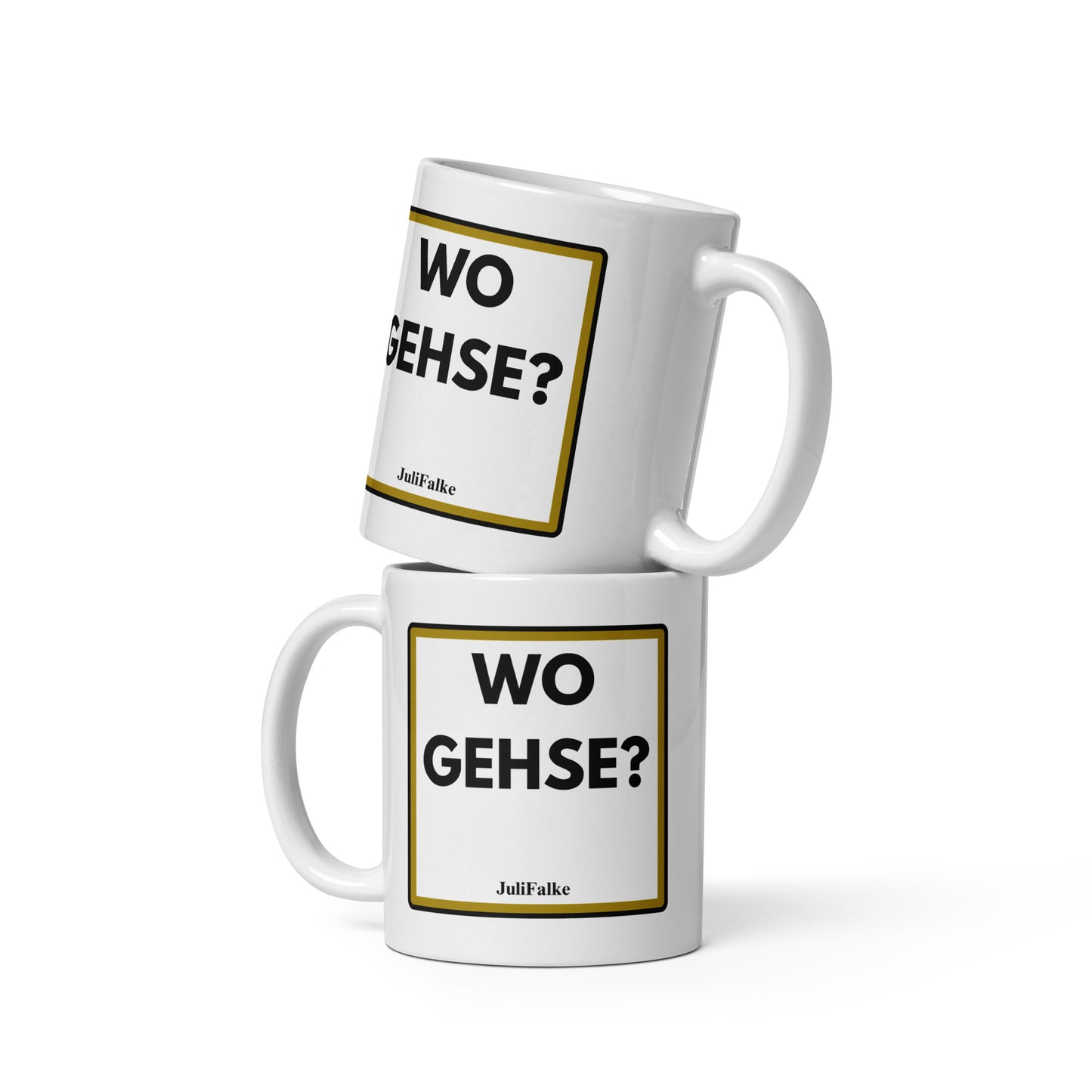 Kaffeebecher „Wo gehse?“