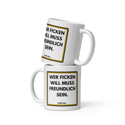 Kaffeebecher "Ficken."