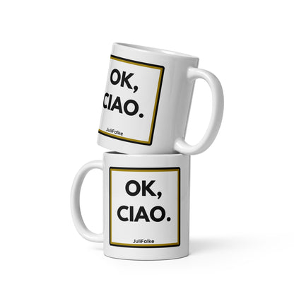 Kaffeebecher "Ok, Ciao."