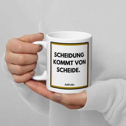 Kaffeebecher „Scheidung.“