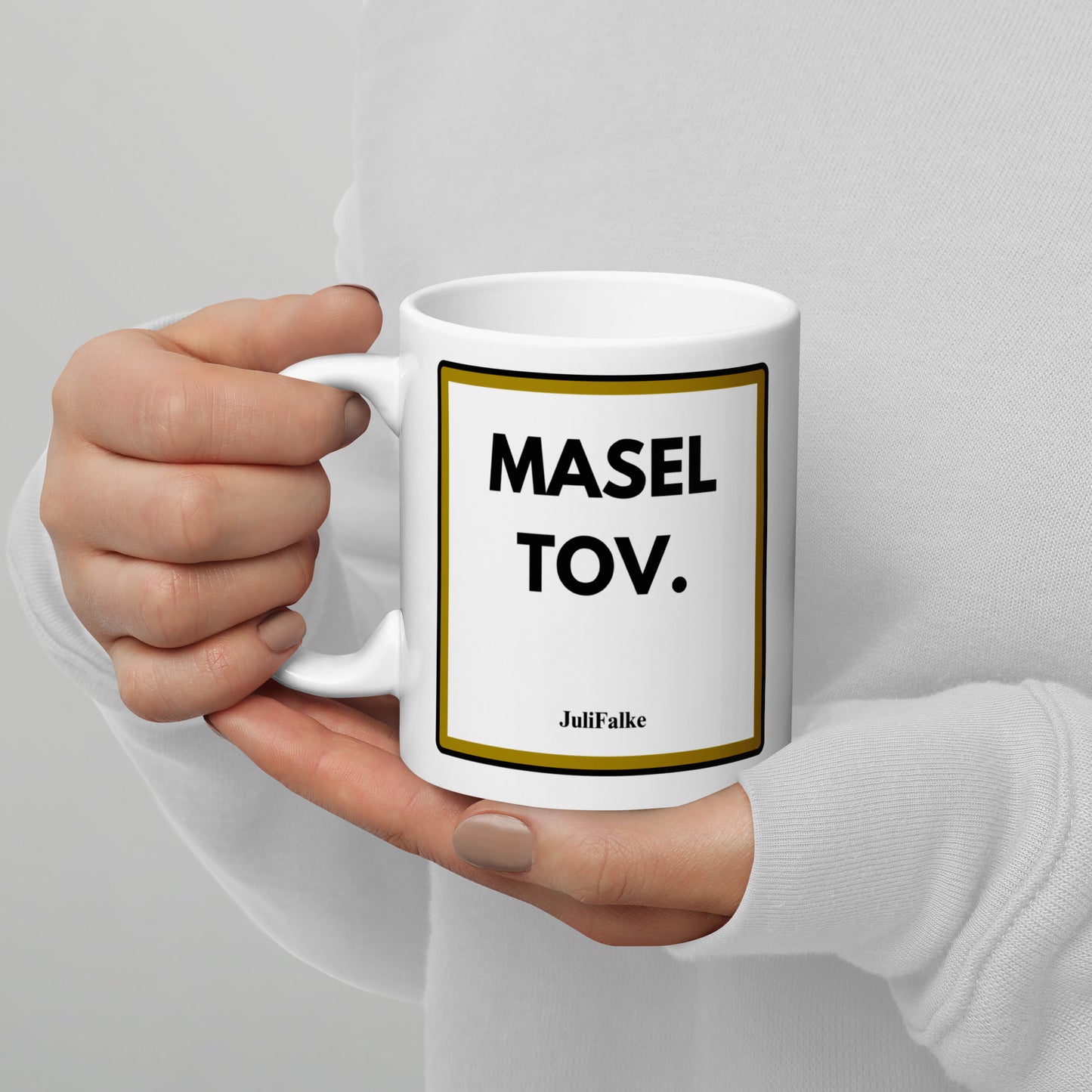 Kaffeebecher „Masel Tov.“