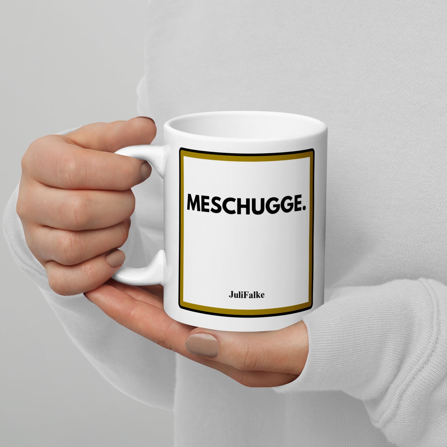 Kaffeebecher „Meschugge.“