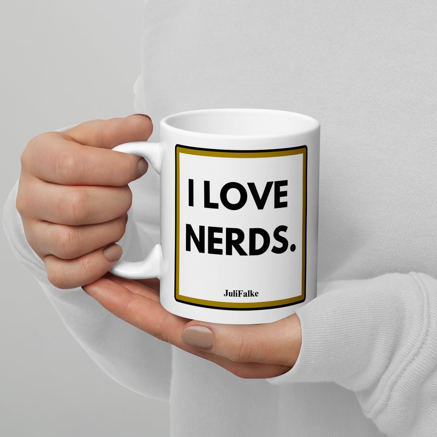 Kaffeebecher "I Love Nerds."