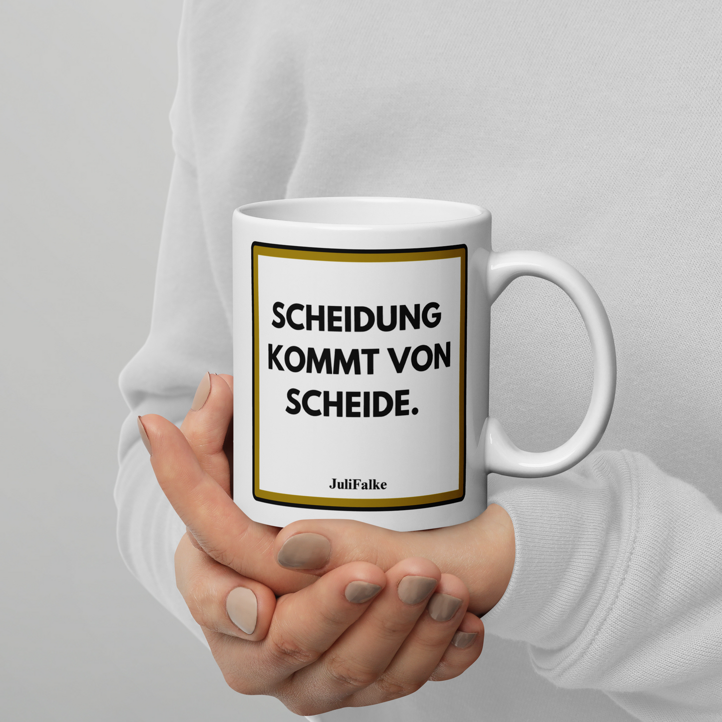 Kaffeebecher „Scheidung.“