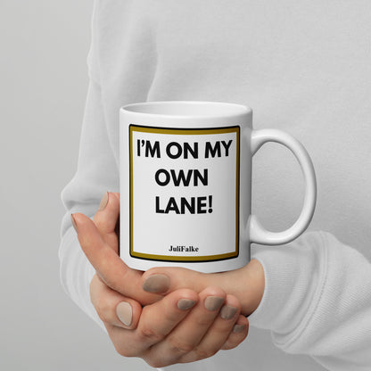 Kaffeebecher „Own Lane.“