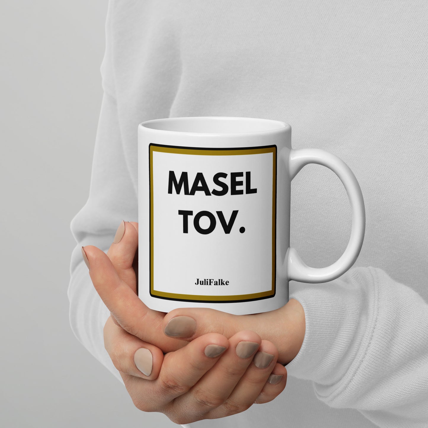 Kaffeebecher „Masel Tov.“