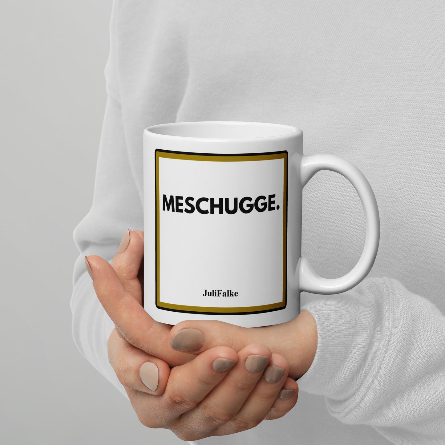 Kaffeebecher „Meschugge.“