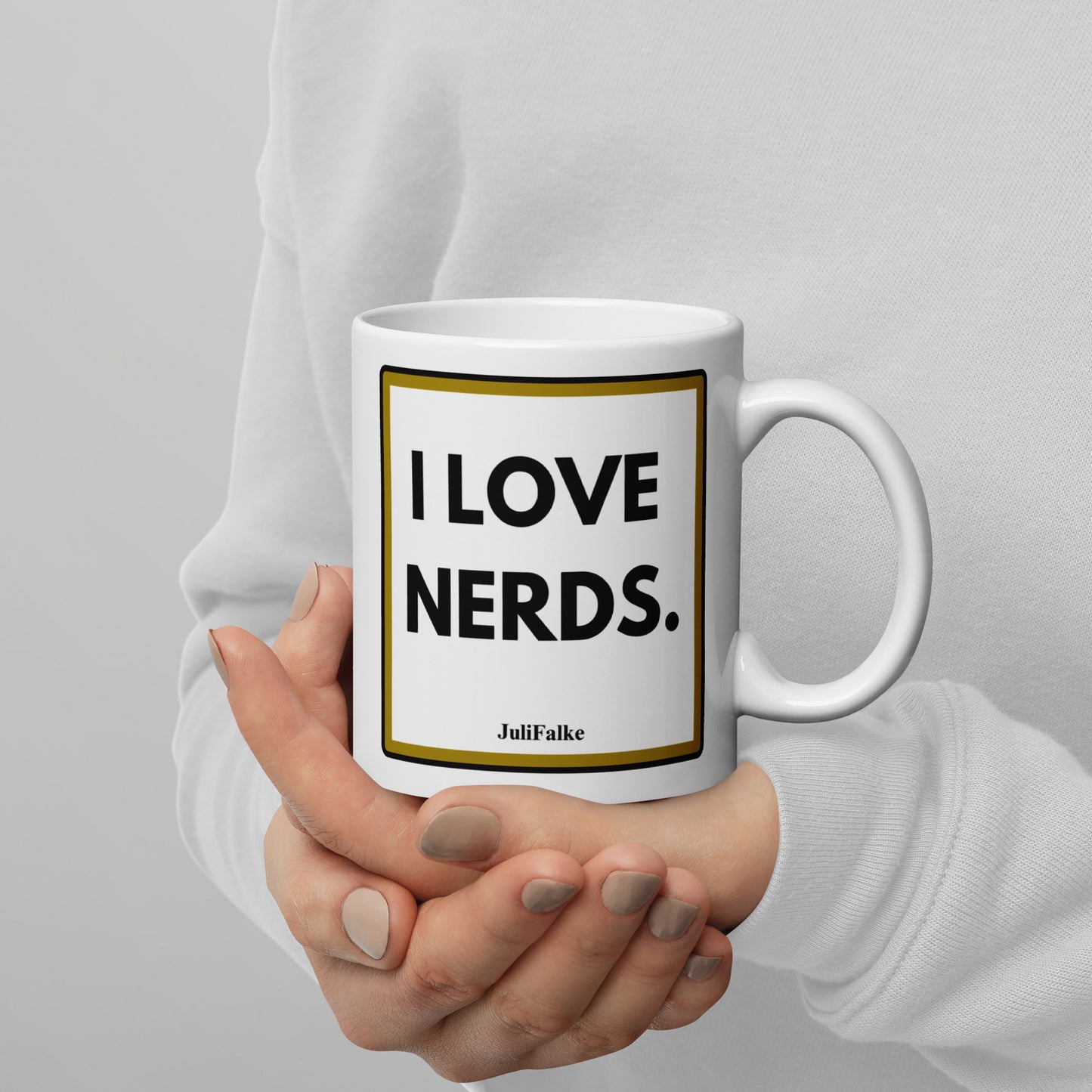 Kaffeebecher "I Love Nerds."