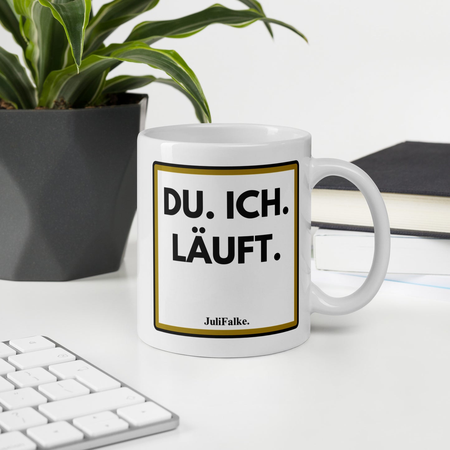 Kaffeebecher "Läuft."