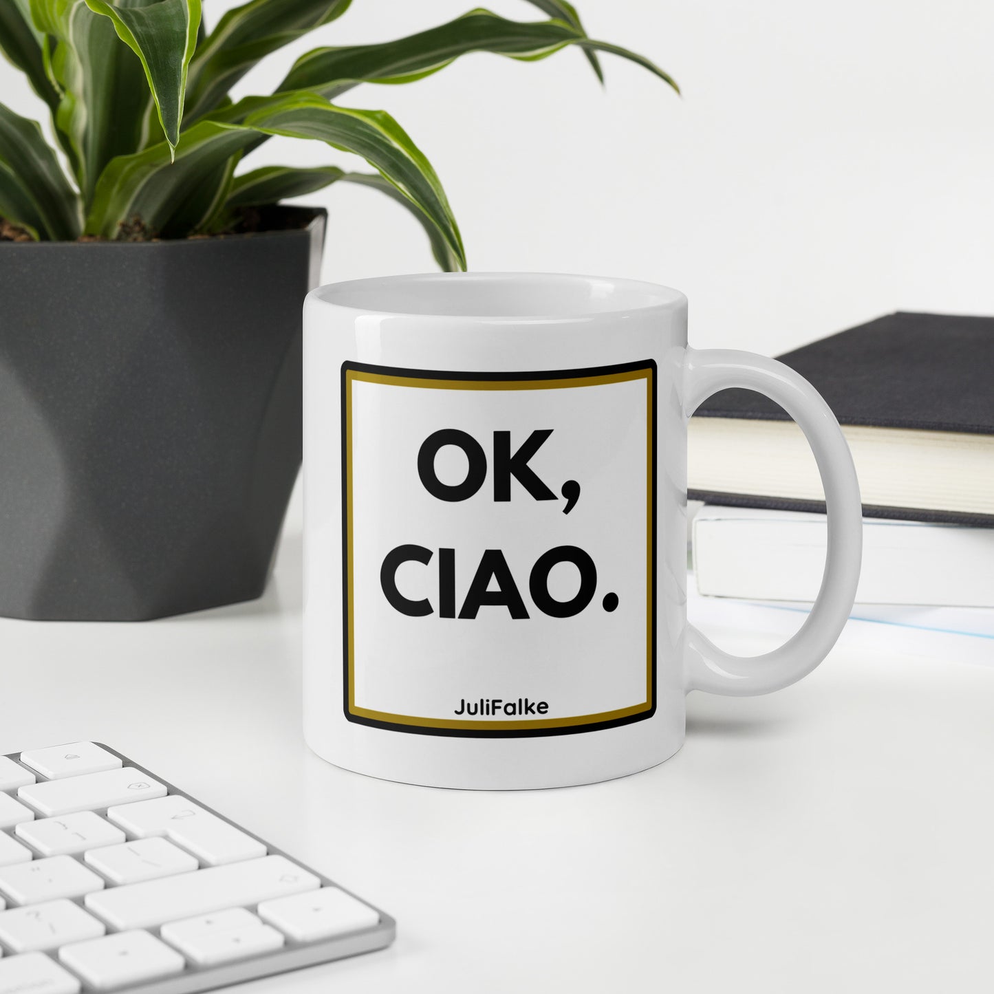 Kaffeebecher "Ok, Ciao."