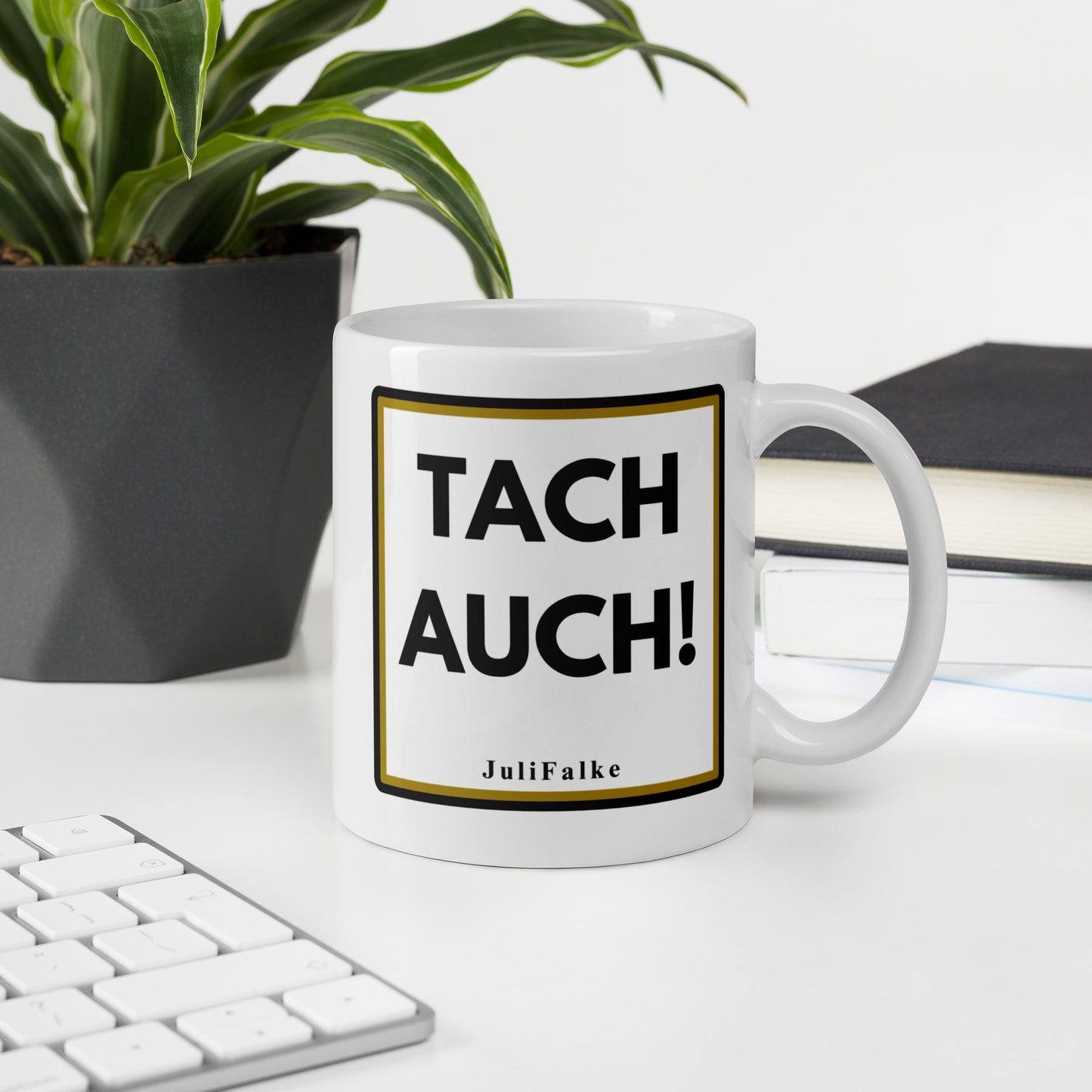 Kaffeebecher "Tach auch!"